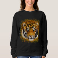 Artistic Tiger Face Sweatshirt