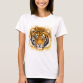  Bengal Tiger Endangered Wildlife Lover Big Cat Print Shirt T- Shirt : Clothing, Shoes & Jewelry