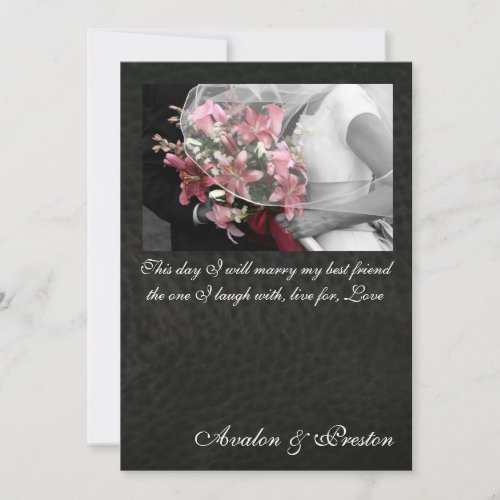 Artistic Tiger Lily Best Friend Wedding Invitation