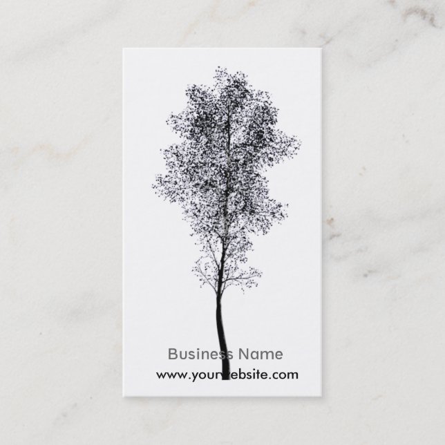 Artistic Tree Business Card (Front)