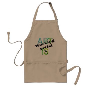 Artistic Trendy Studio Artsy Painting Artist Craft Adult Apron by CricketDiane at Zazzle