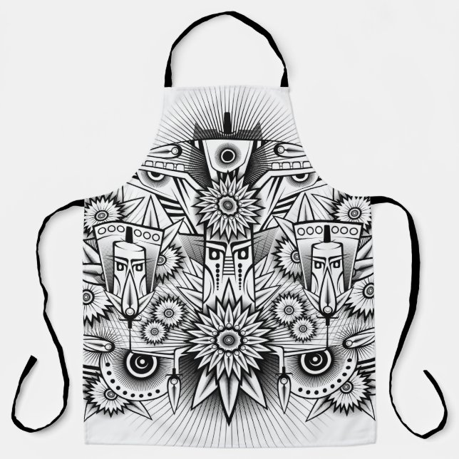 Artistic Tribal Design Apron (Front)