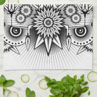 Artistic Tribal Design Kitchen Towel