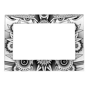 Artistic Tribal Design Magnetic Frame