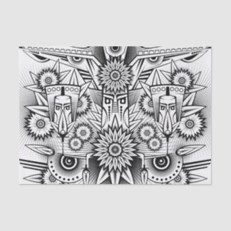 Artistic Tribal Design Tissue Paper