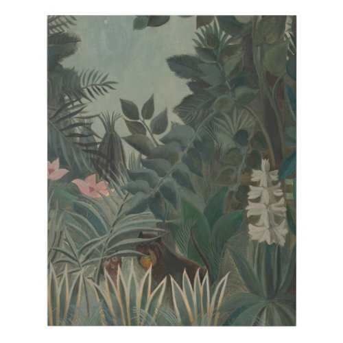 Artistic Tropical Jungle Painting Faux Canvas Print