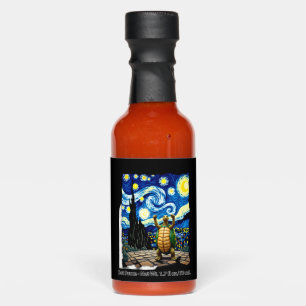 Artistic Turtle Shirt Starry Night Turtle (1) Hot Sauces