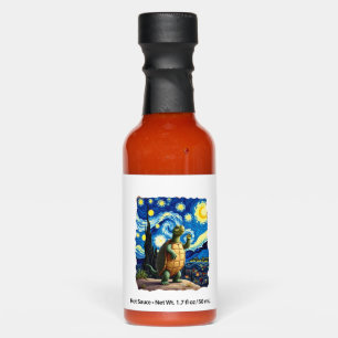 Artistic Turtle Shirt Starry Night Turtle (1) Hot Sauces