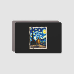 Artistic Turtle Shirt Starry Night Turtle (3) Car Magnet