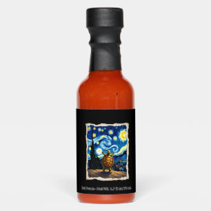 Artistic Turtle Shirt Starry Night Turtle (3) Hot Sauces