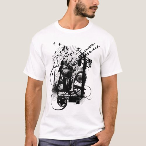 Artistic Urban Style Fist Artistic Illustration T_Shirt