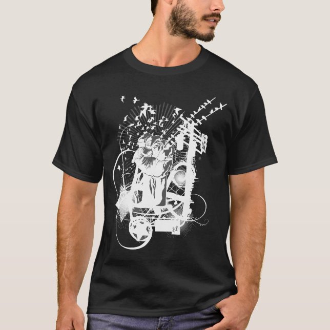 Artistic Urban Style Fist Artistic Illustration T-Shirt (Front)