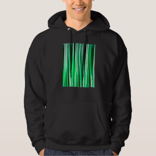 Artistic Vertical Stripes Aquamarine Green Hues Hoodie