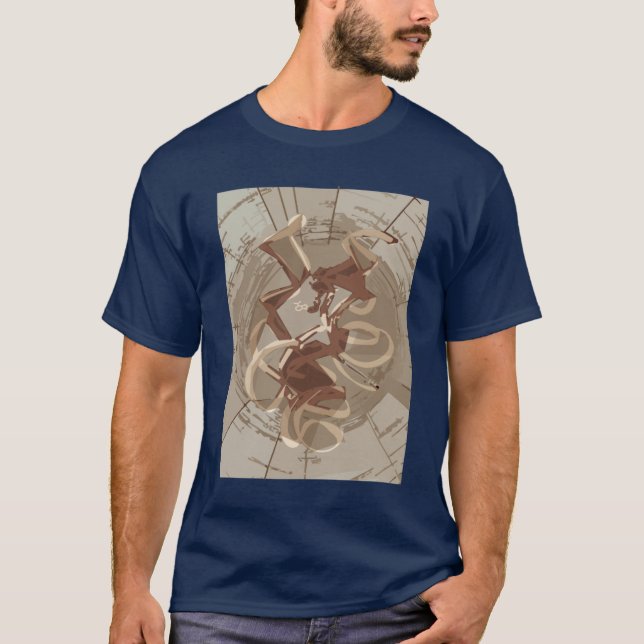 artistic view of ribosome active site T-Shirt (Front)