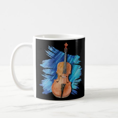 Artistic Viola Painting  Violist Music Instrument  Coffee Mug