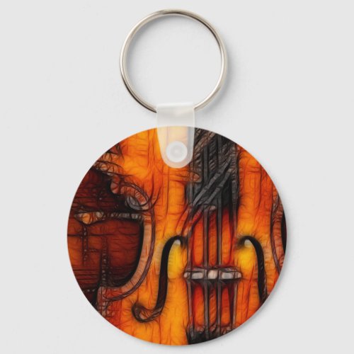 Artistic Violin Keychain