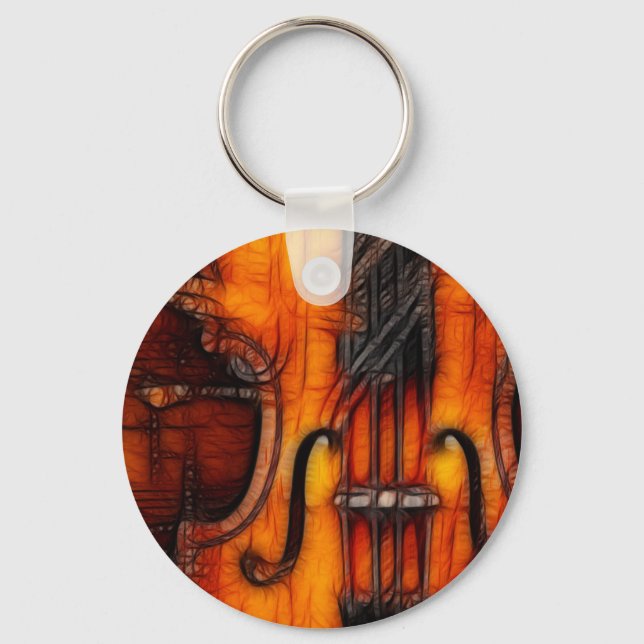 Artistic Violin Keychain (Front)
