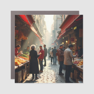 Artistic Vision: Rome's Cultural Crossroads Car Magnet