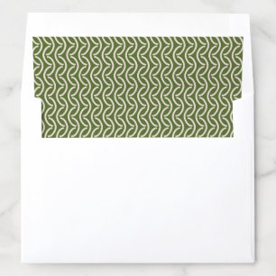 Artistic Warped Chain Olive Green Envelope Liner