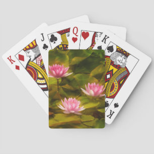 Artistic water lilies, California Poker Cards