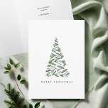Artistic Watercolor Christmas Cards<br><div class="desc">Send heartfelt holiday cheer with these personalized Christmas cards, featuring elegant watercolor and ink botanical artwork by Victoria Grigaliunas of Do Tell A Belle. A perfect blend of modern minimalism and timeless charm, these Zazzle Christmas cards showcase delicate line art paired with soft red and green hues—ideal for those seeking...</div>