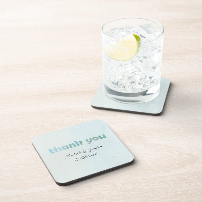 Artistic Watercolor floral Illustration Beverage Coaster (Right Side)