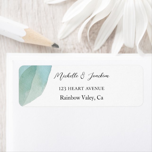 Artistic Watercolor floral Illustration Label (Insitu)