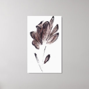 Artistic Watercolor Floral Painting Canvas Print