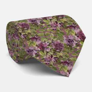 Artistic Watercolor Thyme Tie