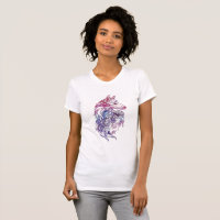 Artistic Watercolor Wolf T-Shirt