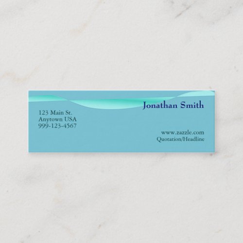 Artistic Wave Profile Cards Business Cards
