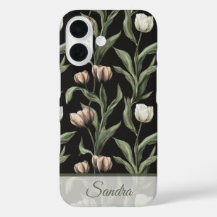 Artistic Wedding Gift Tulip Custom iPhone 16 Case