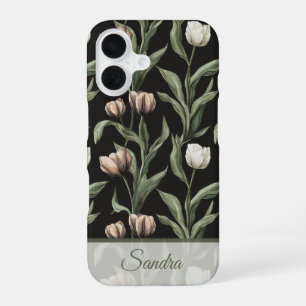 Artistic Wedding Gift Tulip Custom iPhone 16 Case
