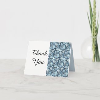 Artistic Wedding Thank you Note Card