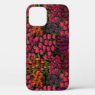 Artistic Wildflowers: Hand-Drawn Floral Pattern iPhone 12 Case