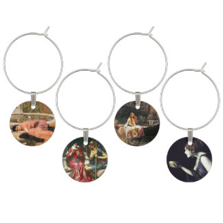Artistic Wine Glass Charm