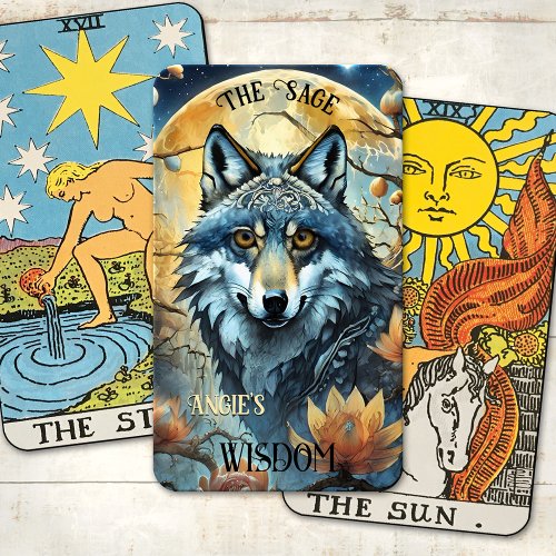 Artistic Wolf Wisdom Tarot Cards