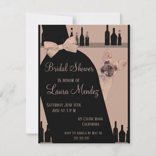 artistic woman invitation (Front)