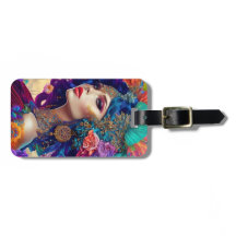 Artistic Women Acrylic Luggage Tag