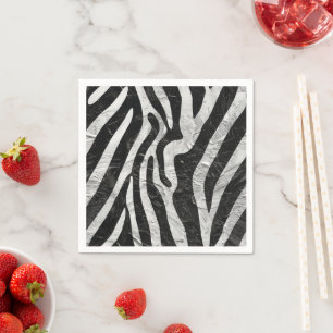 Artistic Zebra Stripes Animal Print Stylish Napkins