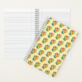 Artistic Zinnia Wildflower Flower Notebook