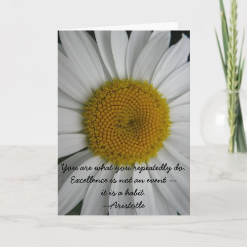 Artistotle Excellence Quote Graduation Card