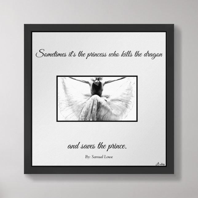  Artistry by Anders*Sometimes It's the princess~ Framed Art (Framed Front)
