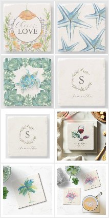 Artistry in Stone: Personalized Coasters by Victor