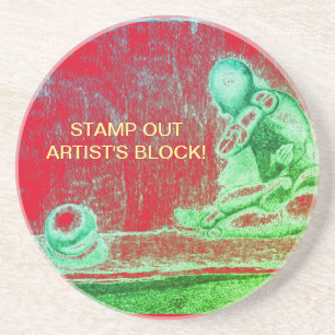 Artists and creative people dread artist's block   coaster