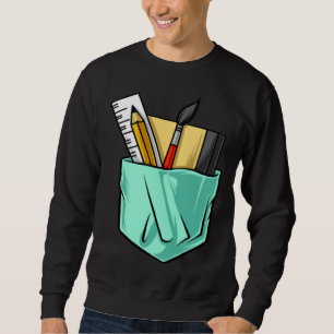 Artists Artist Tools  Cute Pocket Sweatshirt