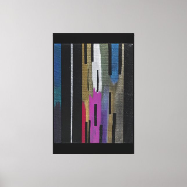 Artist's Block Metallic  Canvas Print (Front)