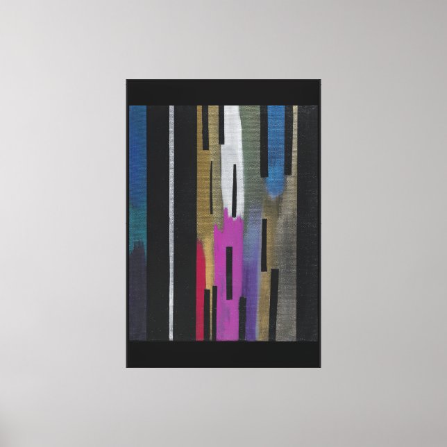 Artist's Block Metallic Stretched Canvas Print (Front)