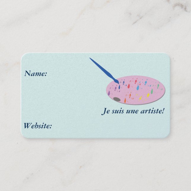 Artist's Business Card (Front)