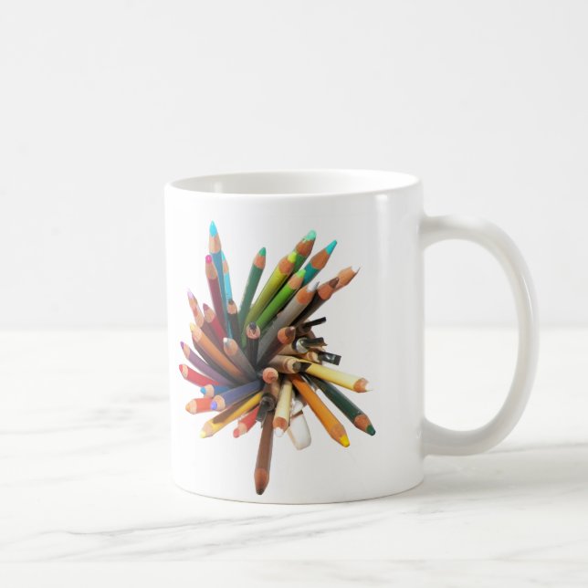 Artists Colored Oil Pencils Coffee Mug (Right)